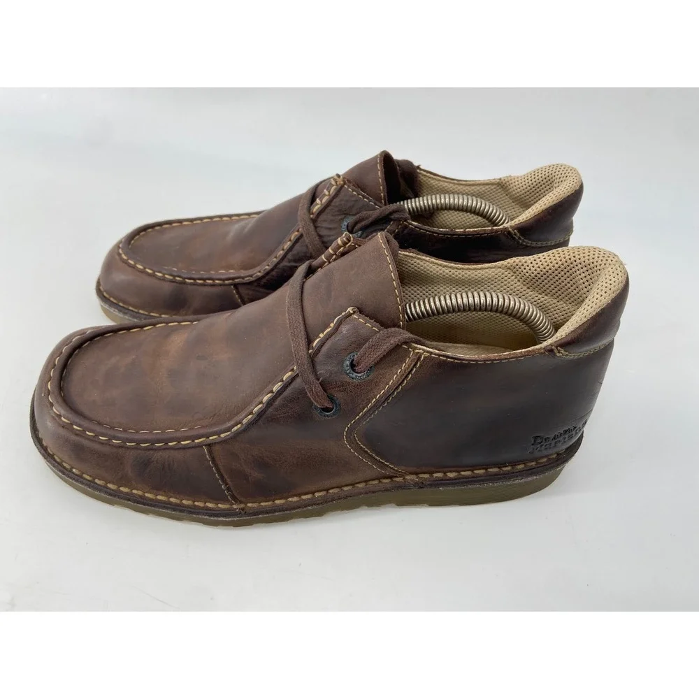 Dr. Martens Boots Mens 10 Brown 2810 Airwair Moc Toe Leather Chukka Vintage